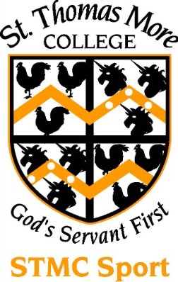 St Thomas More College crest with STMC Sport text, representing school identity and sporting affiliation
